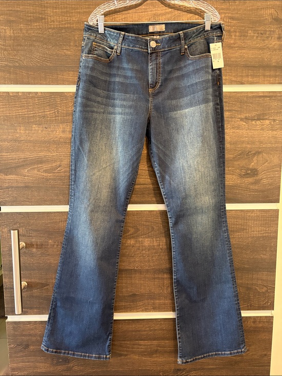 Kut from the Kloth Denim - Kut from the Kloth Dark Blue Natalie Kurvy Bootcut Jeans - Size 18